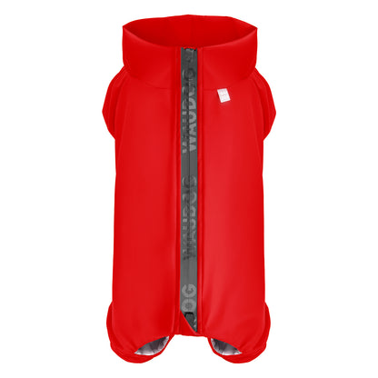 WAUDOG Clothes Dog Raincoat Red - дъждобран за кучета