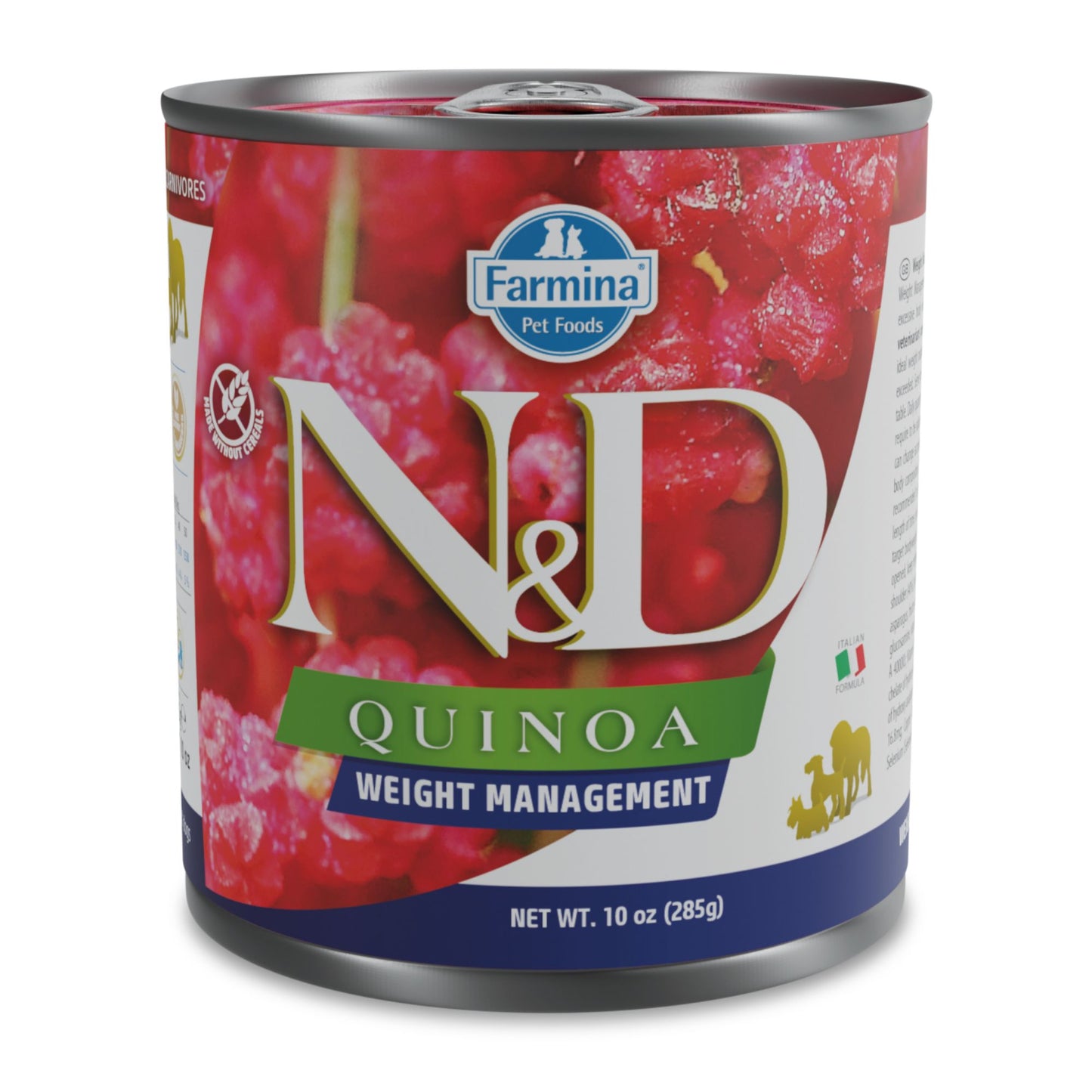 N&D Dog Quinoa Weight Management - за контрол на теглото с агнешко и броколи 285 гр.