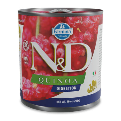 N&D Dog Quinoa Digestion - консерва за кучета с агнешко, копър, мента и артишок 285 гр