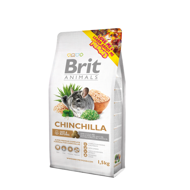 Brit Animals Chinchilla Complete - супер премиум пълноценна храна за чинчили