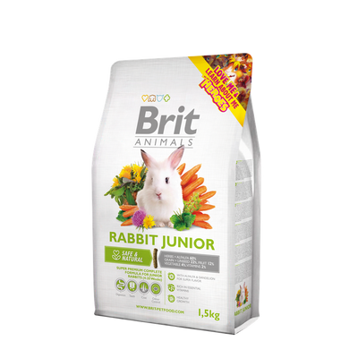 Brit Animals Rabbit Junior Complete - супер премиум пълноценна храна за малки зайчета