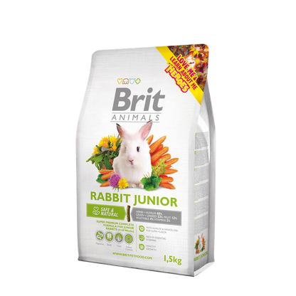 Brit Animals Rabbit Junior Complete - супер премиум пълноценна храна за малки зайчета