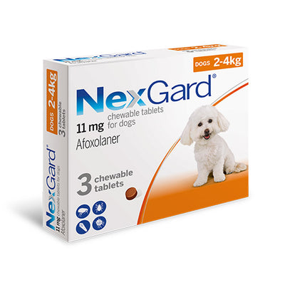 NexGard - противопаразитни таблетки за кучета, 3 броя