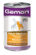 Gemon Chicken and Turkey Adult Medium - консерва за кучета от средни породи с пилешко и пуешко месо 1250 гр