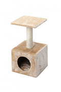 EBI Abey beige - scratching post with hideaway 30 / 30 / 60 cm.