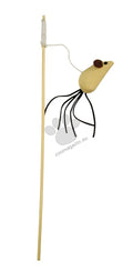Kerbl Cat Playing Rod Mouse Nature - въдица 40 см.