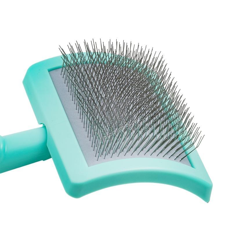 Tauro Pro Line Brush L - пластмасова четка с тънки и меки зъби 17,5 / 10,6 / 6,2 см, зелен