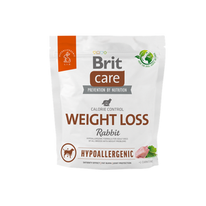Brit Care Dog Hypoallergenic Weight Loss - хипоалергенна храна за кучета с проблеми с теглото със заешко и ориз