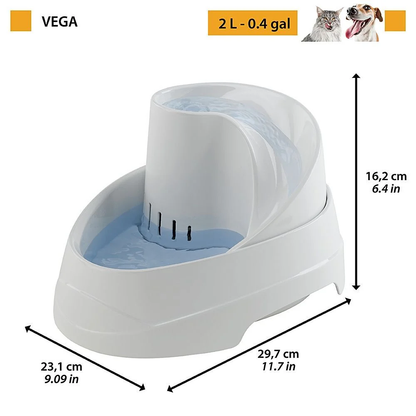 Ferplast Vega - automatic pet water fountain 2000 ml