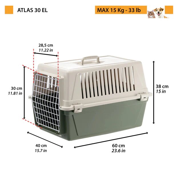 Ferplast Atlas 30 EL - транспортна чанта  60 / 40 / 38 см
