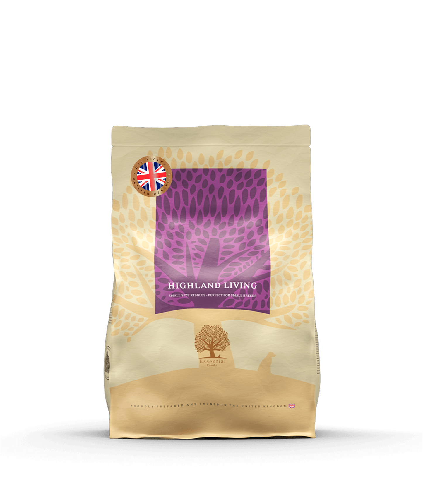 Essential Highland Living Small Size - пълноценна храна с пуешко, говеждо, диви птици, сьомга