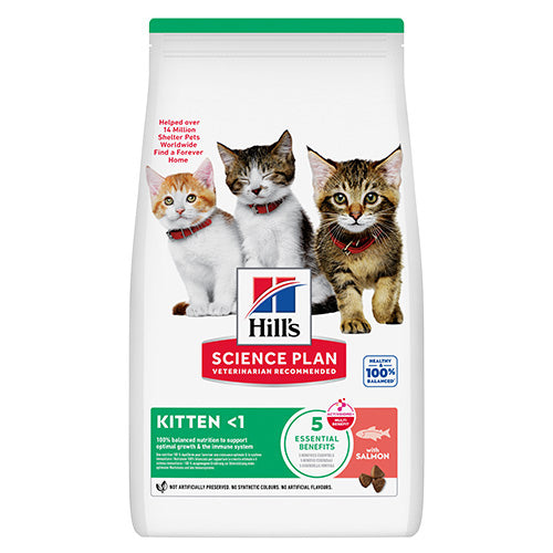 Hills Science Kitten Salmon - суха храна за котнеца със сьомга 1.5 кг
