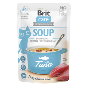 Brit Care Cat Soup with Tuna – допълваща храна за котки с риба тон 75 гр