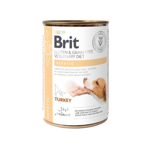 Brit GF Veterinary Diets Dog Hepatic - консерва за подпомагане на чернодробната функция 400 гр