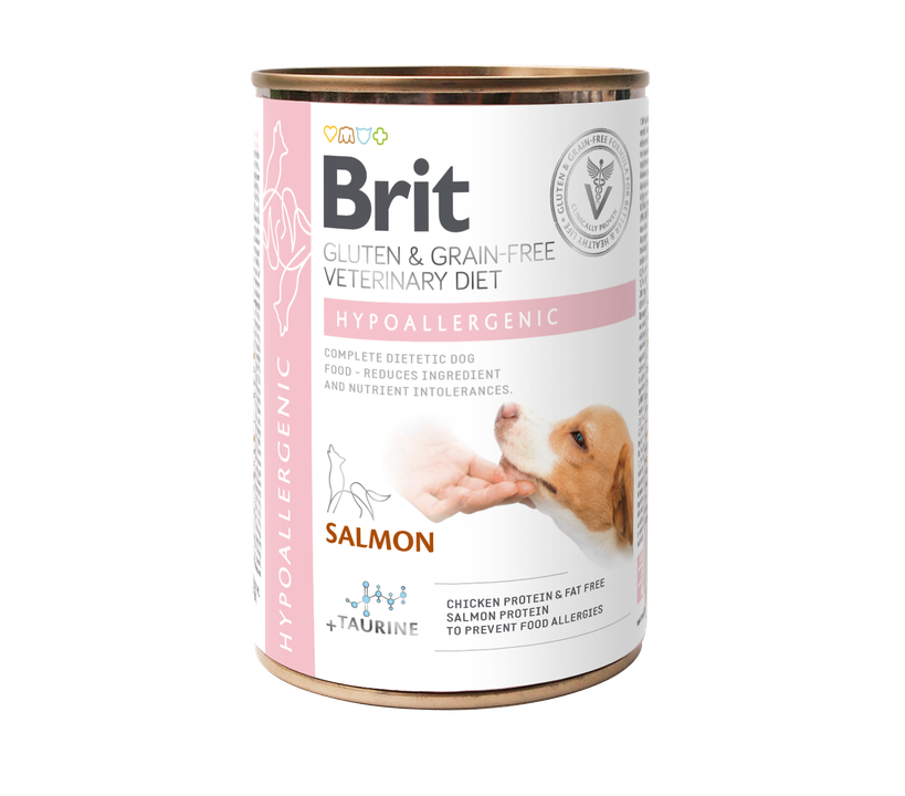 Brit GF Veterinary Diets Dog Hypoallergenic - консерва за кучета с алергии 400 гр