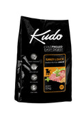 Kudo Low Grain Turkey/Duck Medium&Maxi Junior - пълноценна храна, подходяща за кученца от средни породи до 12 месечна възраст, а също и за кученца от едри породи до 18 месечна възраст 3 кг.