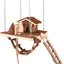 Flamingo Small animal house Toy Pure Home Milly - къщичка за гризачи с мост 21.5 / 21.5 / 24.5 см