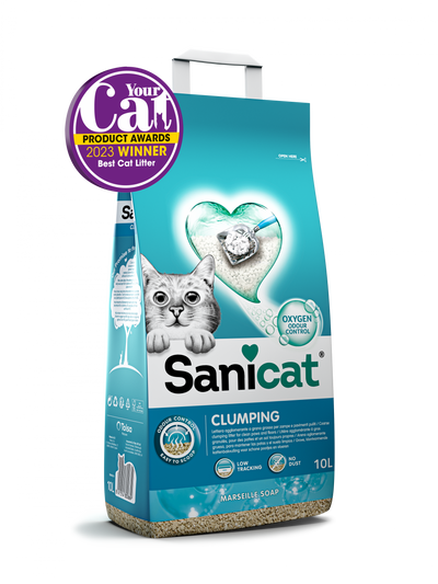 Sanicat Clumping Marseille Soap - натурален бентонит с аромат на марсилски сапун 16 литра