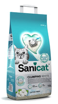 Sanicat Clumping White Cotton - бял бентонит с аромат на памук 20 литра