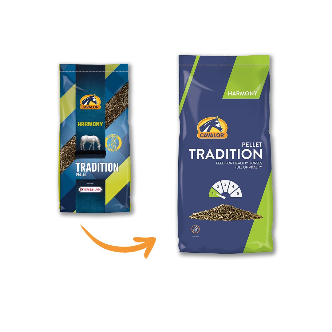 Cavalor Tradition Pellet - гранулирана основна храна 20 кг.