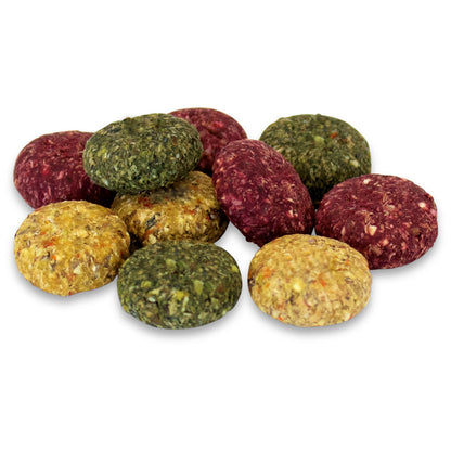 JR Farm Grainless VeggieTos Mix - зеленчукови лакомство без зърно за гризачи 25 г