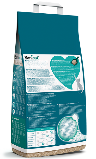 Sanicat Easy and Go Fragrance Free - бентонитова котешка тоалетна 4,2 кг