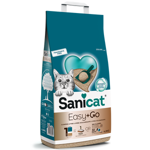 Sanicat Easy and Go Fragrance Free - бентонитова котешка тоалетна 4,2 кг