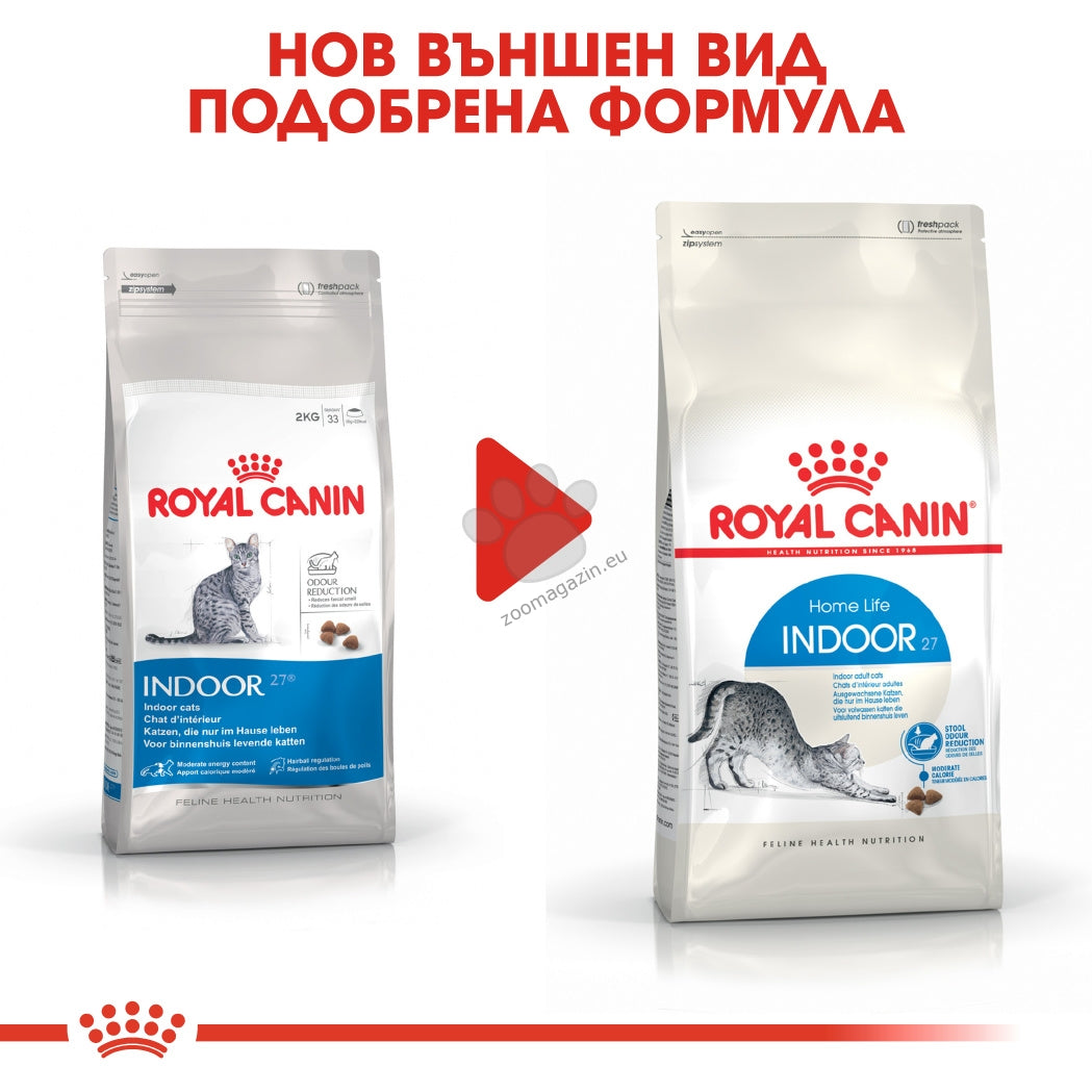 РАЗПРОДАЖБА Royal Canin Indoor 27 - за котки с идеално телесно тегло, живеещи само у дома