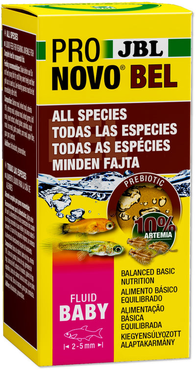 РАЗПРОДАЖБА JBL ProNovo Bel Fluid - течна храна за отглеждане на малки хвърлящи хайвер риби 50 мл