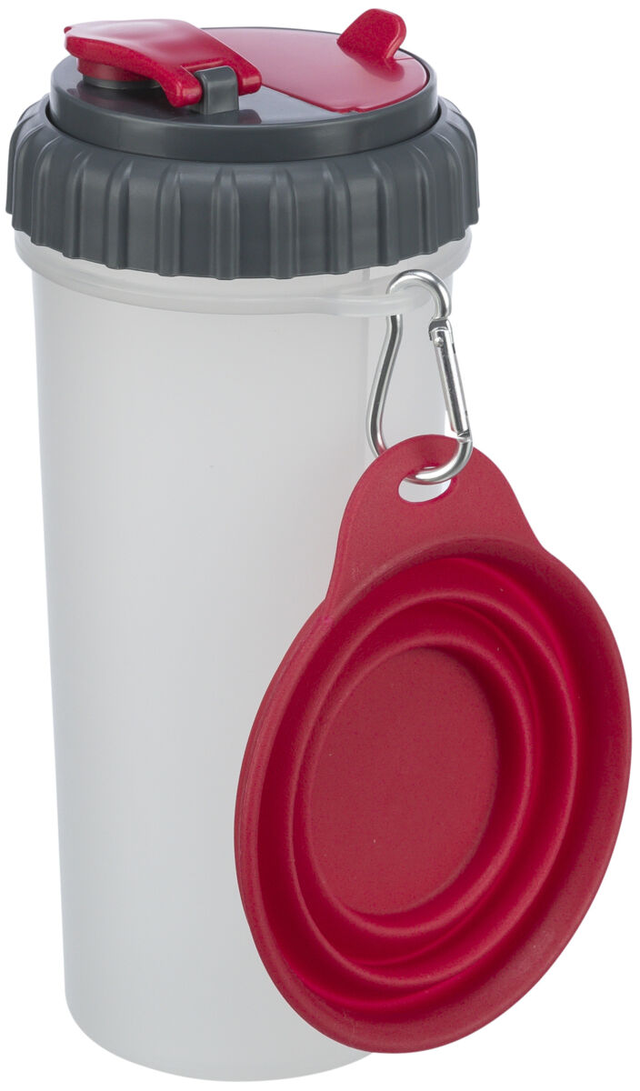 Trixie Feed and Water Containers - преносим съд за храна и вода с купичка 2 х 350 мл