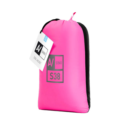 AiryVest Reversible Dog Jacket UNI Pink Black S38 - двулицево яке за кучета 35-38 см