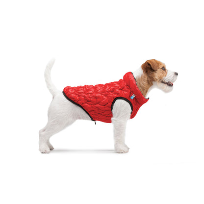 AiryVest Reversible Dog Jacket UNI Red Black M43 - двулицево яке за кучета 40-43 см