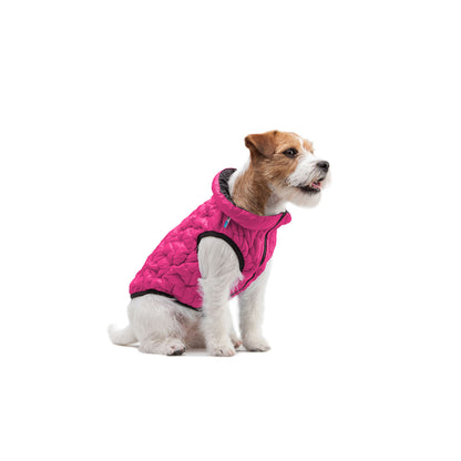 AiryVest Reversible Dog Jacket UNI Pink Black M43 - двулицево яке за кучета 40-43 см