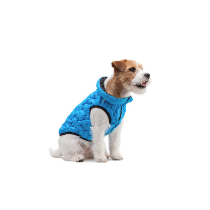 AiryVest Reversible Dog Jacket UNI Blue Black M43 - двулицево яке за кучета 40-43 см