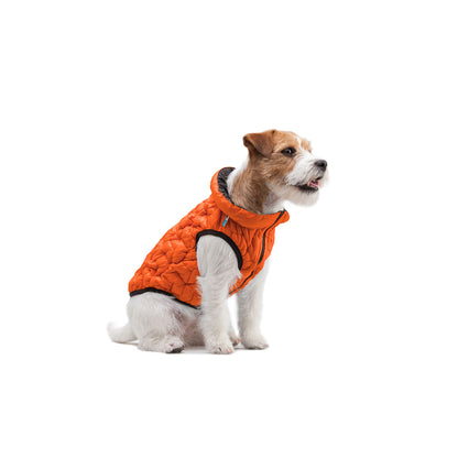 AiryVest Reversible Dog Jacket UNI Orange Black M43 - двулицево яке за кучета 40-43 см