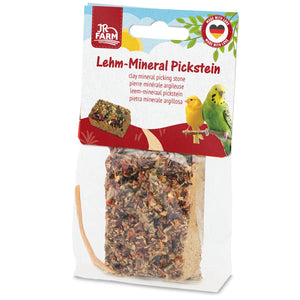 JR Farm Birds Clay Mineral Picking Stone - глинен минерален камък за птици 100 г