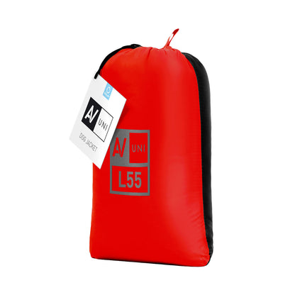 AiryVest Reversible Dog Jacket UNI Red Black L55 - двулицево яке за кучета 52-55 см