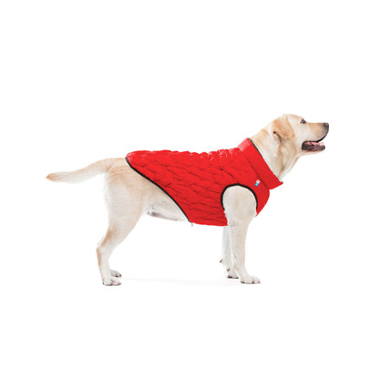AiryVest Reversible Dog Jacket UNI Red Black L55 - двулицево яке за кучета 52-55 см