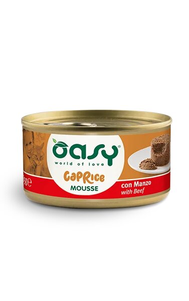 Oasy Caprice Mousse with Beef - мус за котки с говеждо 85 гр.