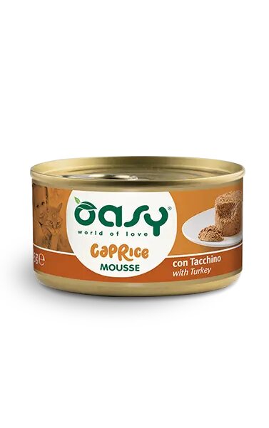 Oasy Caprice Mousse with Turkey - мус за котки с пуешко 85 гр.