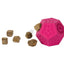 Kiwi Walker Lets Play Dodecaball Mini Pink - гумена играчка за лакомства 4 см, розов