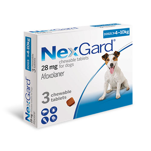 NexGard - противопаразитни таблетки за кучета, 3 броя