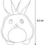 Flamingo Toy Puppy Rabbu Rabbit - играчка за кученца 6,5 / 4 / 9,2 см