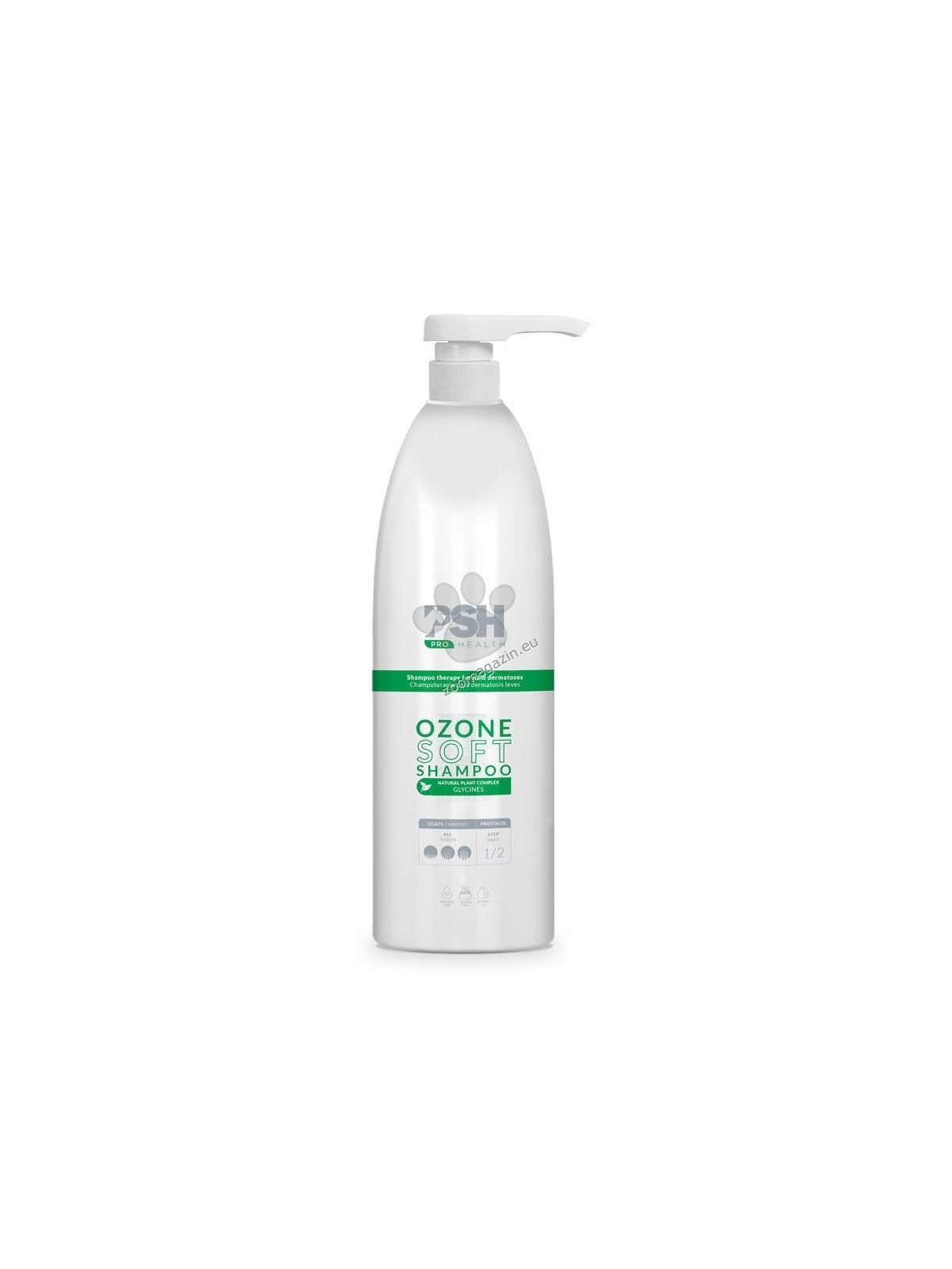 PSH Ozone Soft Shampoo - озониран шампоан за леки и средни дерматози 1 л