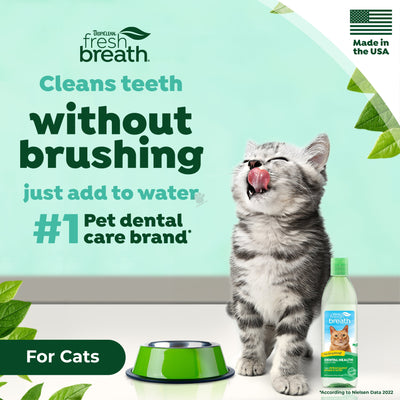 TropiClean Fresh Breath Dental Health Solution - разтвор за дентална хигиена при котки 473 мл