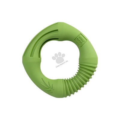 Waudog Natural Dog Toy Ring - играчка за лакомства от биоразградима гума 12 см, зелен