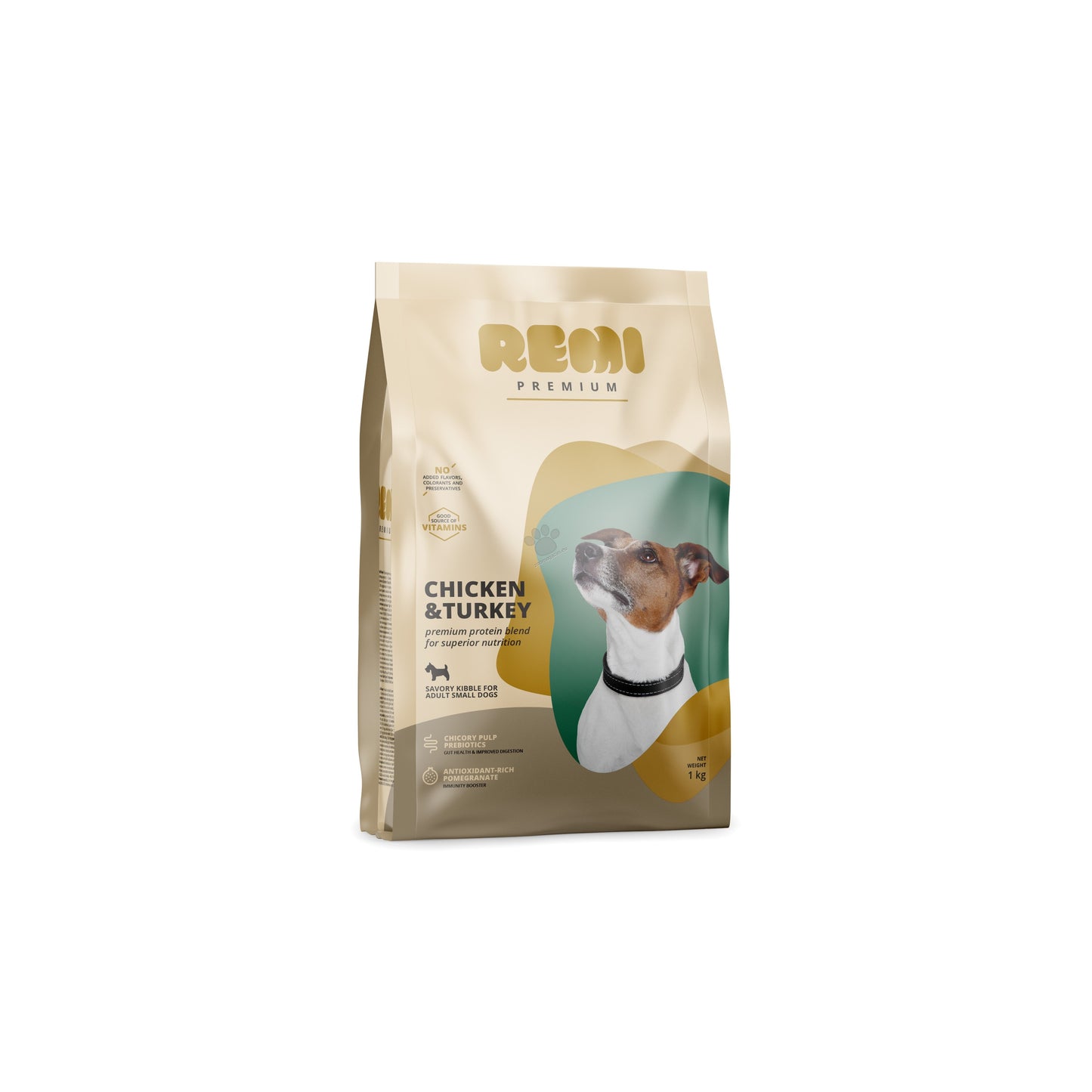 Remi Premium Dog Small Breed Chicken and Turkey - суха храна за кучета от малки породи с пилешко и пуешко месо 1 кг