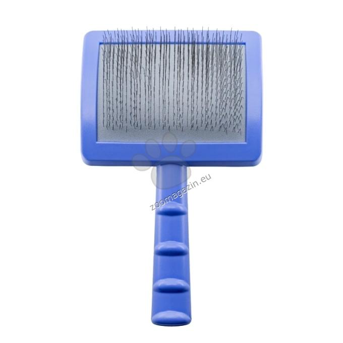 Tauro Pro Line Plastic Brush L - пластмасова четка с тънки и меки зъби 17,5 / 10,6 / 6,2 см, лилав