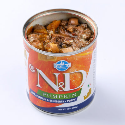 N&D Dog Lamb & Pupkin & Blueberry Puppy - за малки кученца, с агнешко, тиква и боровинки 285 гр.