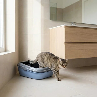 Ferplast - Birba - Open Cat Litter Tray with Sieve 55.5 / 45.5 / 22 cm